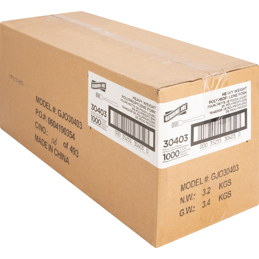 Genuine Joe Medium-Heavyweight Plastic Fork