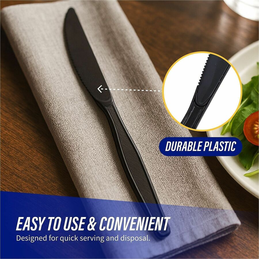 Genuine Joe Medium-Heavyweight Plastic Knife