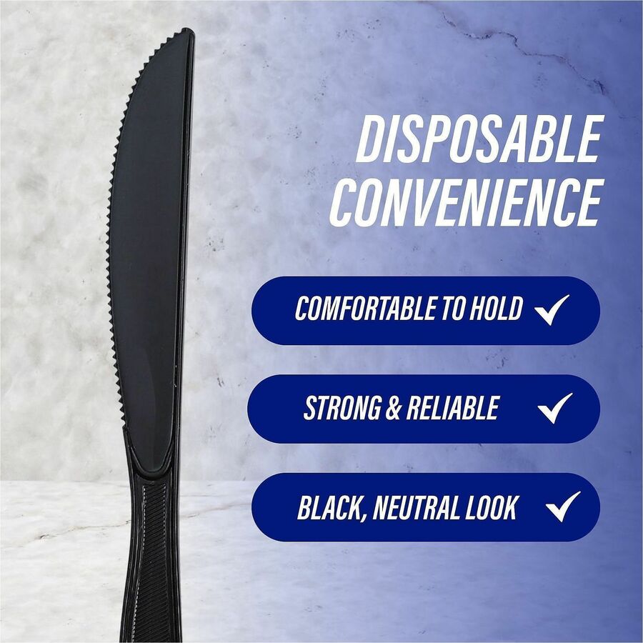 Genuine Joe Medium-Heavyweight Plastic Knife