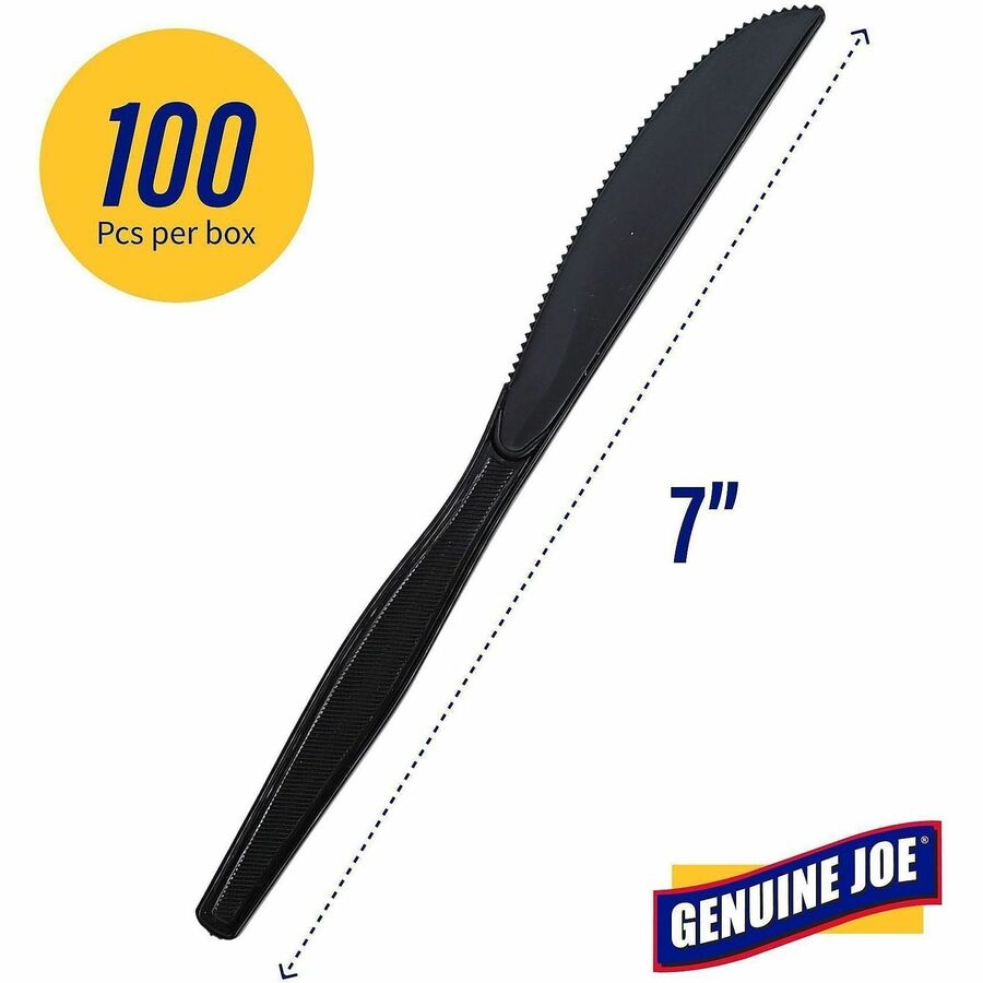 Genuine Joe Medium-Heavyweight Plastic Knife