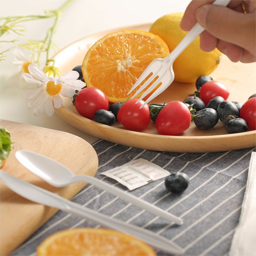 Genuine Joe 6-Piece Fork/Knife/Spoon Utensil Kit