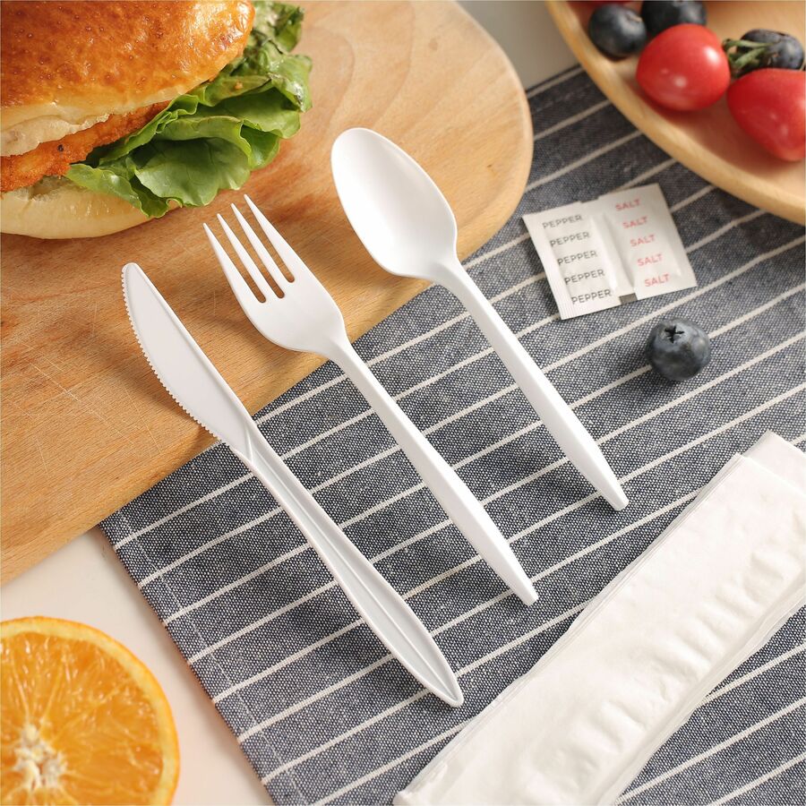 Genuine Joe 6-Piece Fork/Knife/Spoon Utensil Kit