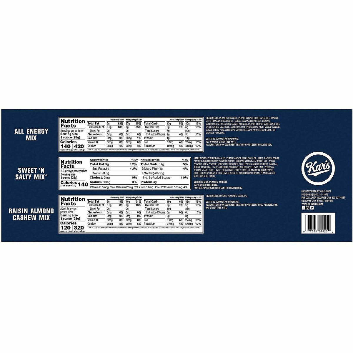 Kar's Nut and Fruit Variety Pack