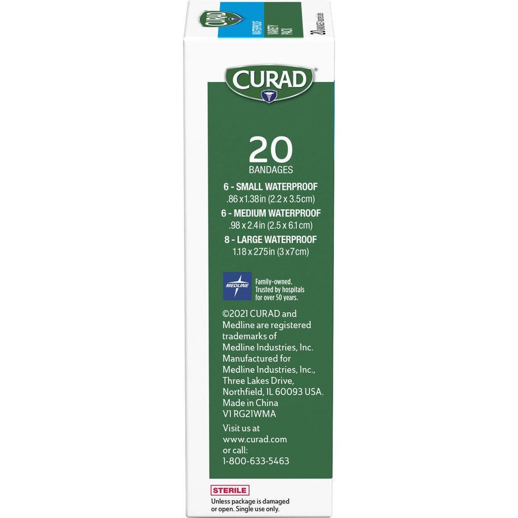 Curad Assorted Waterproof Transparent Bandages
