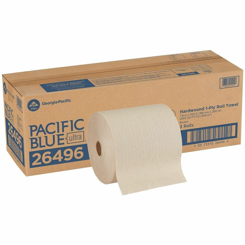 Pacific Blue Ultra High-Capacity Recycled Paper Towel Rolls