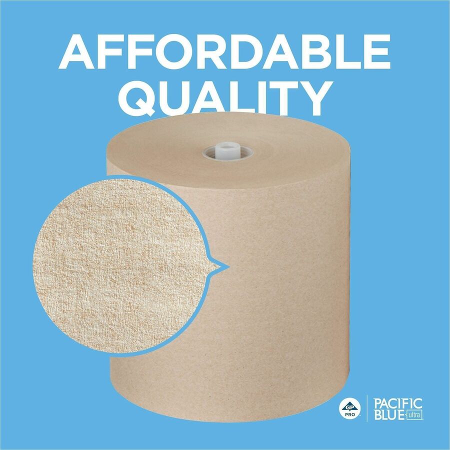 Pacific Blue Ultra High-Capacity Recycled Paper Towel Rolls
