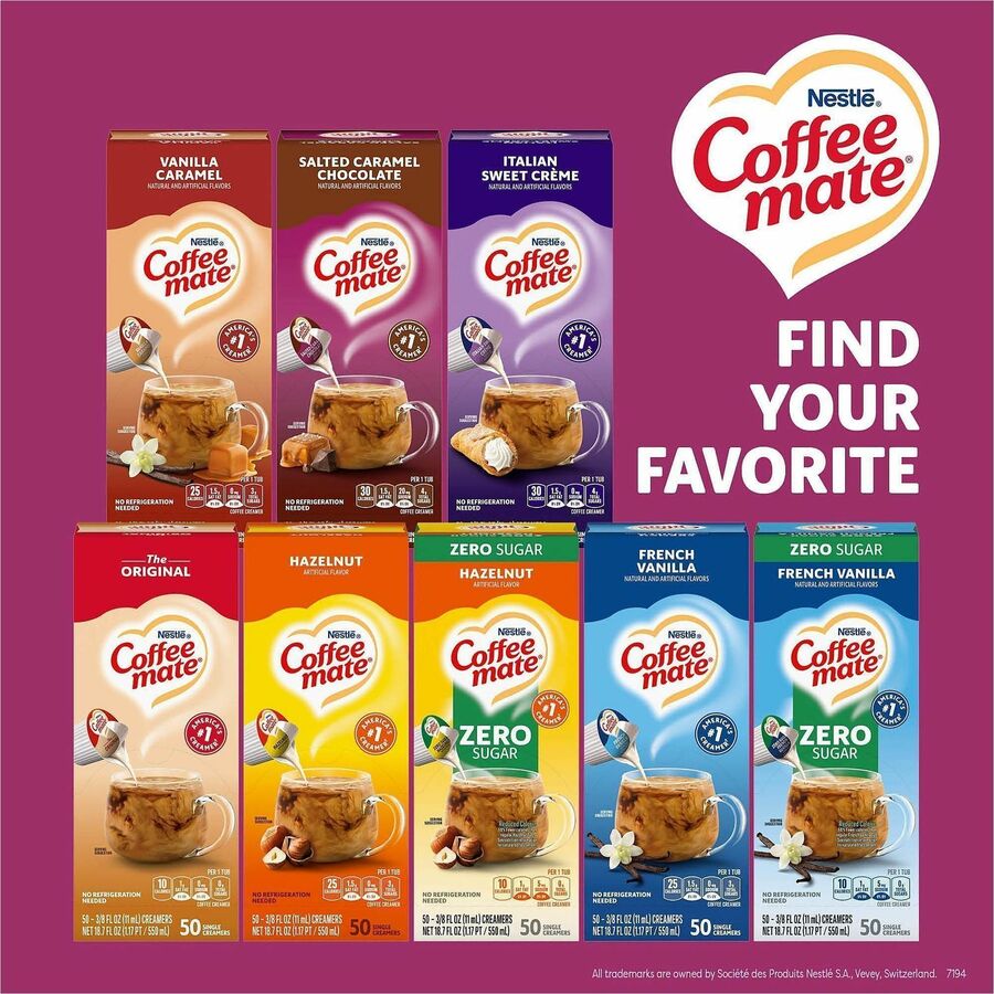 Coffee mate Salted Caramel Chocolate Nondairy Liquid Creamer Singles