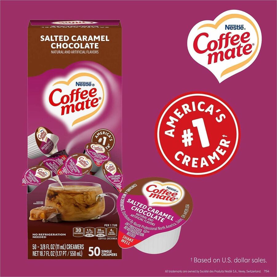 Coffee mate Salted Caramel Chocolate Nondairy Liquid Creamer Singles