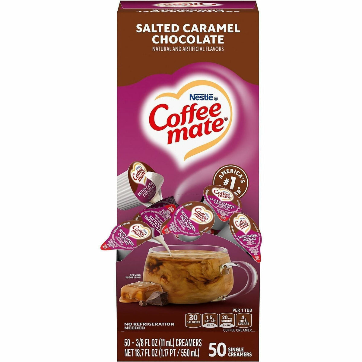Coffee mate Salted Caramel Chocolate Nondairy Liquid Creamer Singles