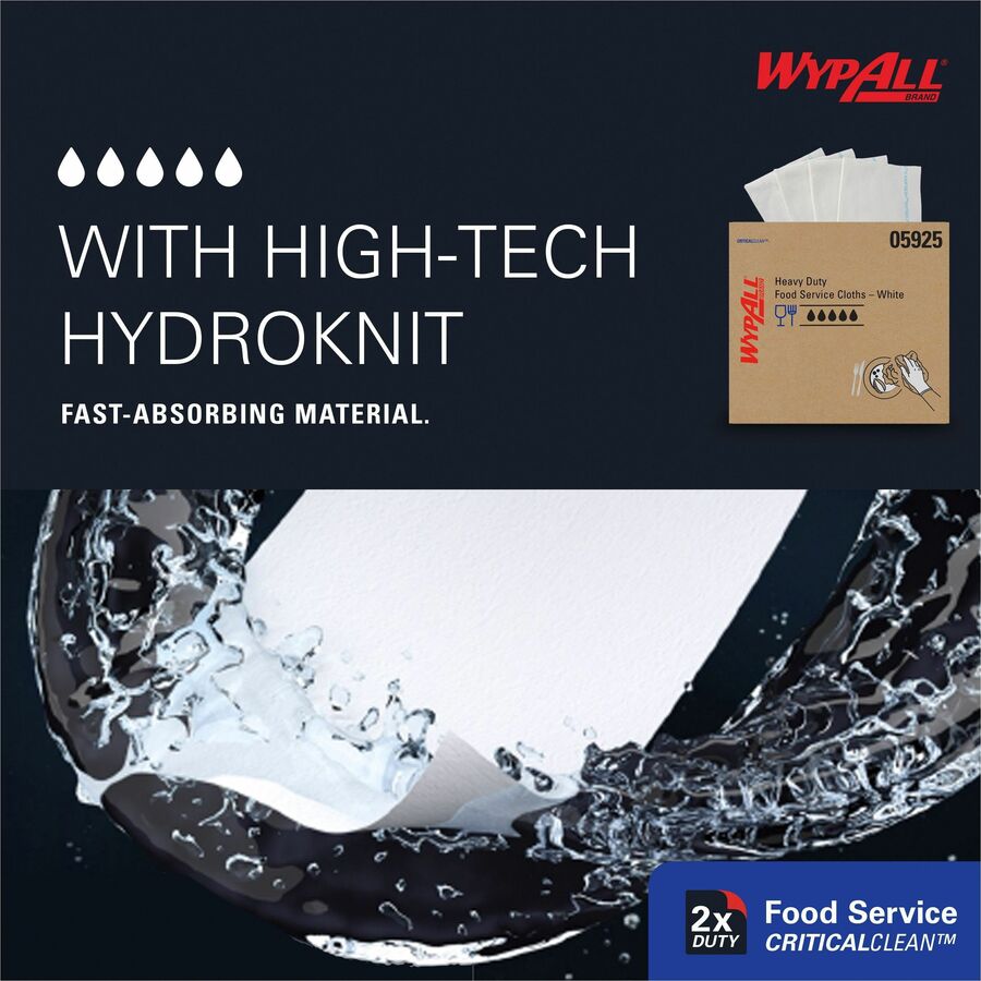 Wypall CriticalClean Heavy Duty Foodservice Cloths