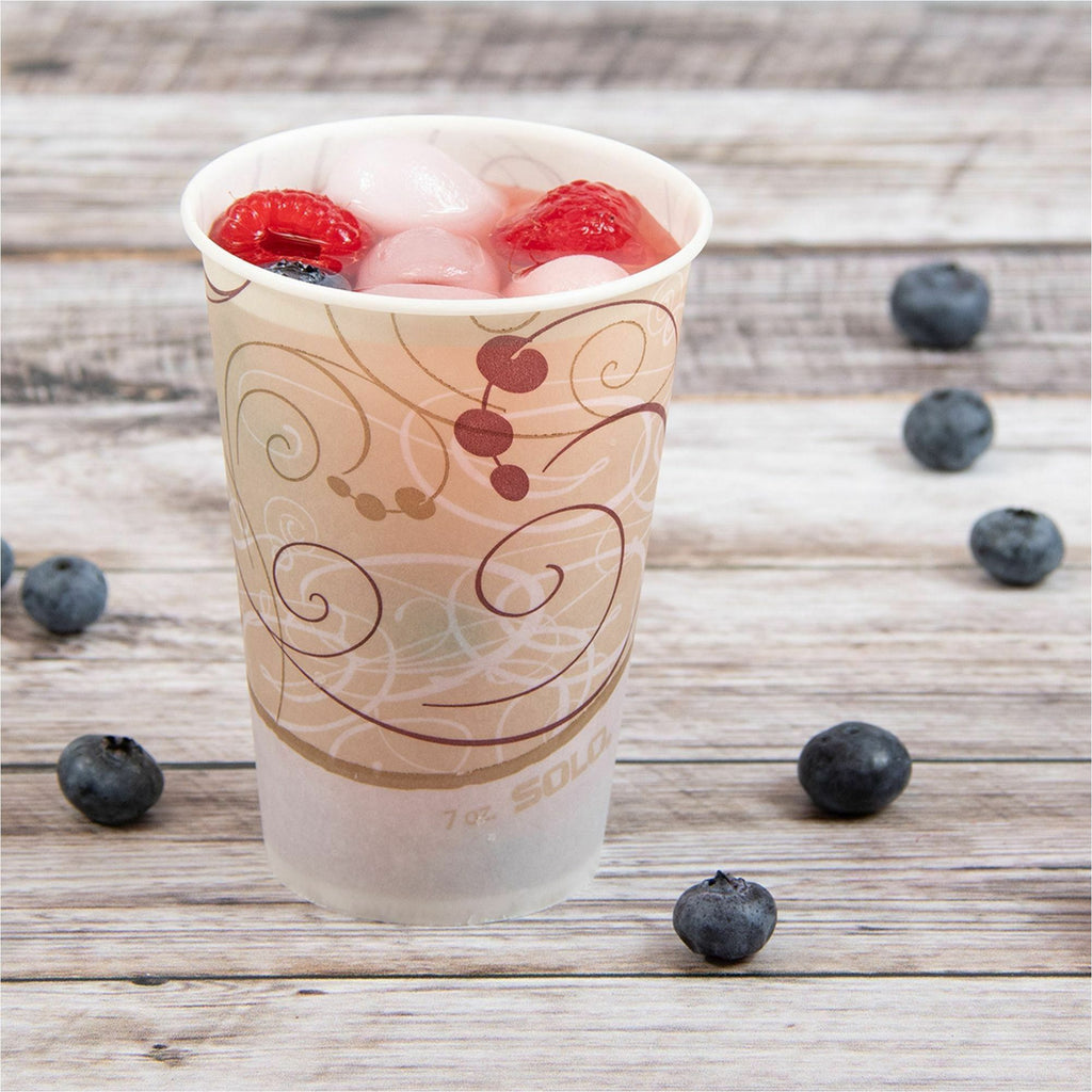 Solo 7 oz Waxed Paper Cold Cups