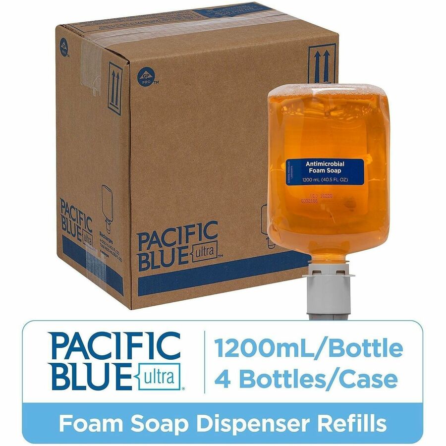 Pacific Blue Ultra Antimicrobial BZK Foam Soap Manual Dispenser Refills