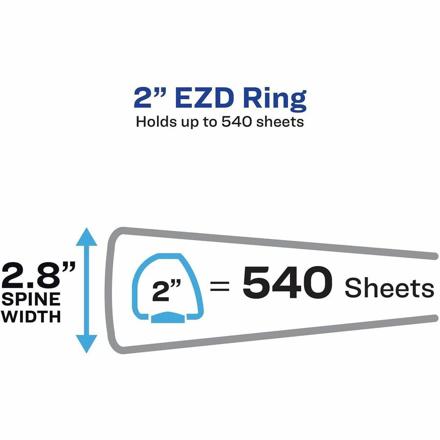Avery® 2" Heavy-Duty Industrial SDS Binder - One-Touch Rings