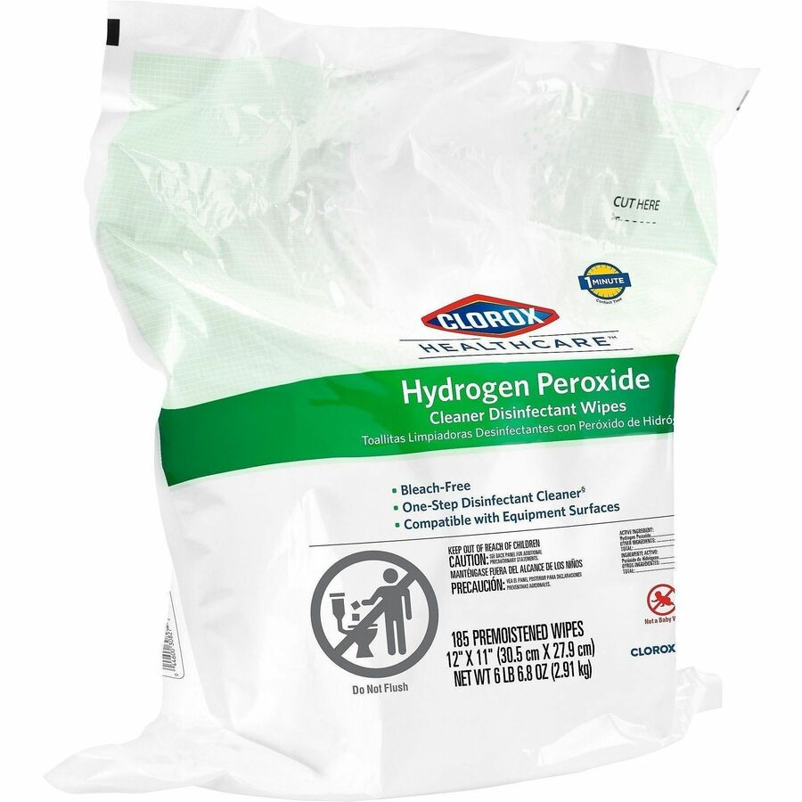 Clorox Healthcare Hydrogen Peroxide Cleaner Disinfectant Wipes Bucket Refill