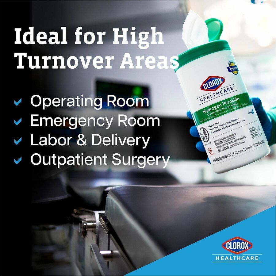 Clorox Healthcare Hydrogen Peroxide Cleaner Disinfectant Wipes Bucket Refill
