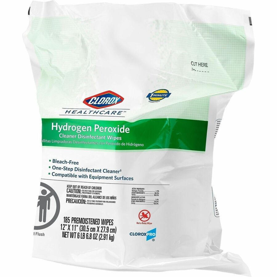 Clorox Healthcare Hydrogen Peroxide Cleaner Disinfectant Wipes Bucket Refill