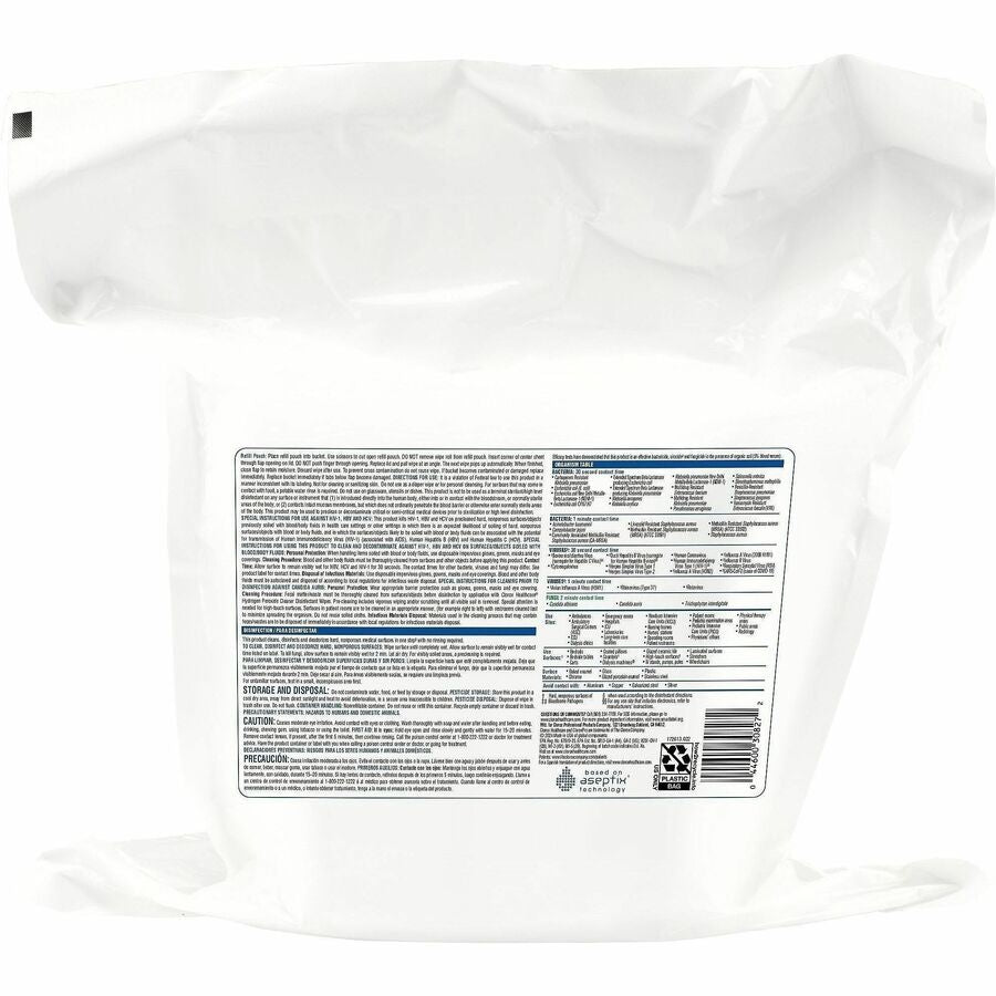 Clorox Healthcare Hydrogen Peroxide Cleaner Disinfectant Wipes Bucket Refill