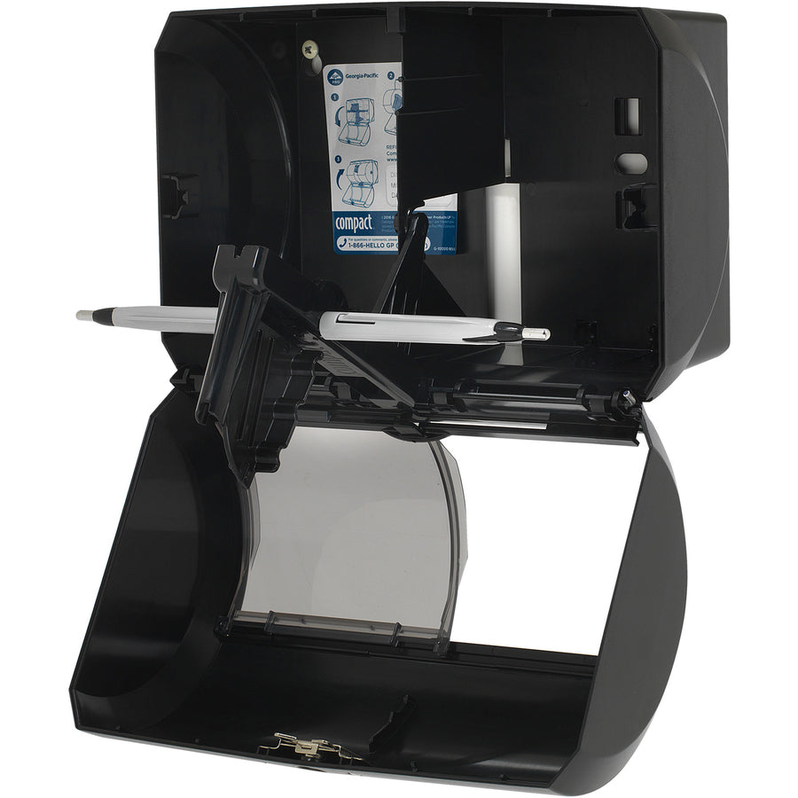 Compact 2-Roll Side-by-Side Coreless High-Capacity Toilet Paper Dispenser