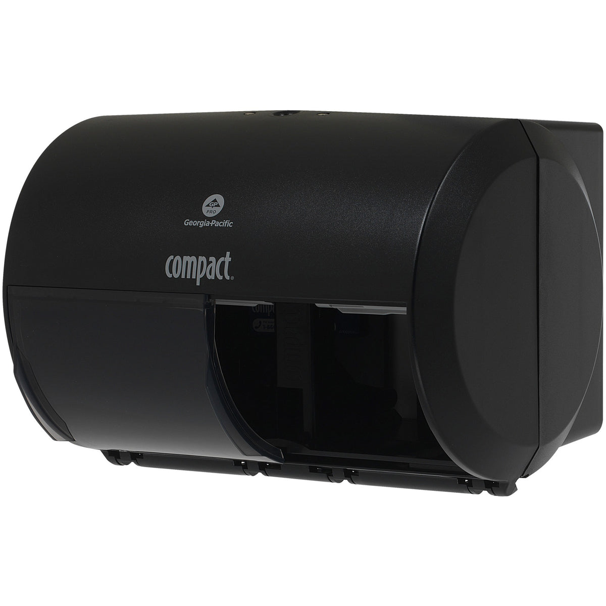 Compact 2-Roll Side-by-Side Coreless High-Capacity Toilet Paper Dispenser
