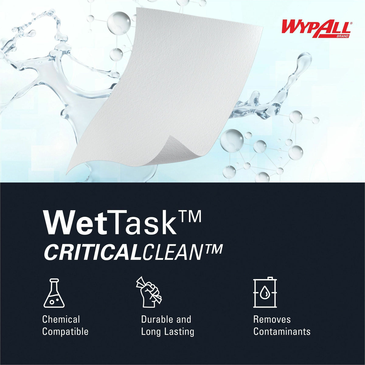 Wypall CriticalClean WetTask Wipers