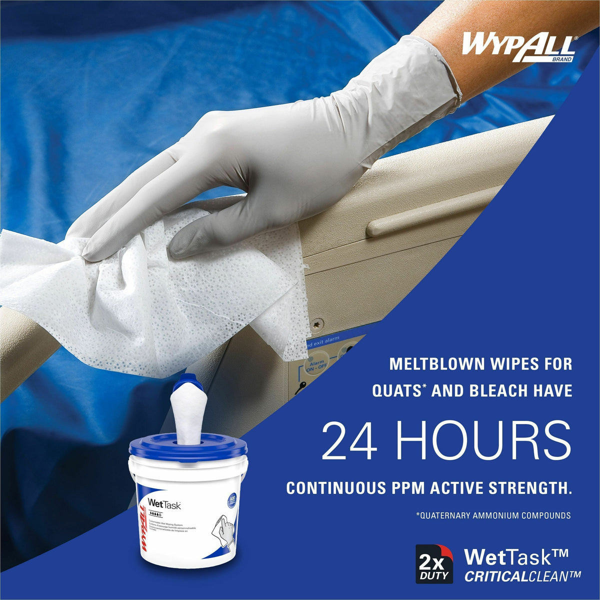 Wypall CriticalClean WetTask Wipers