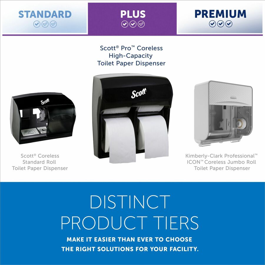 Scott Pro High-Capacity Coreless Standard Roll Toilet Paper Dispenser
