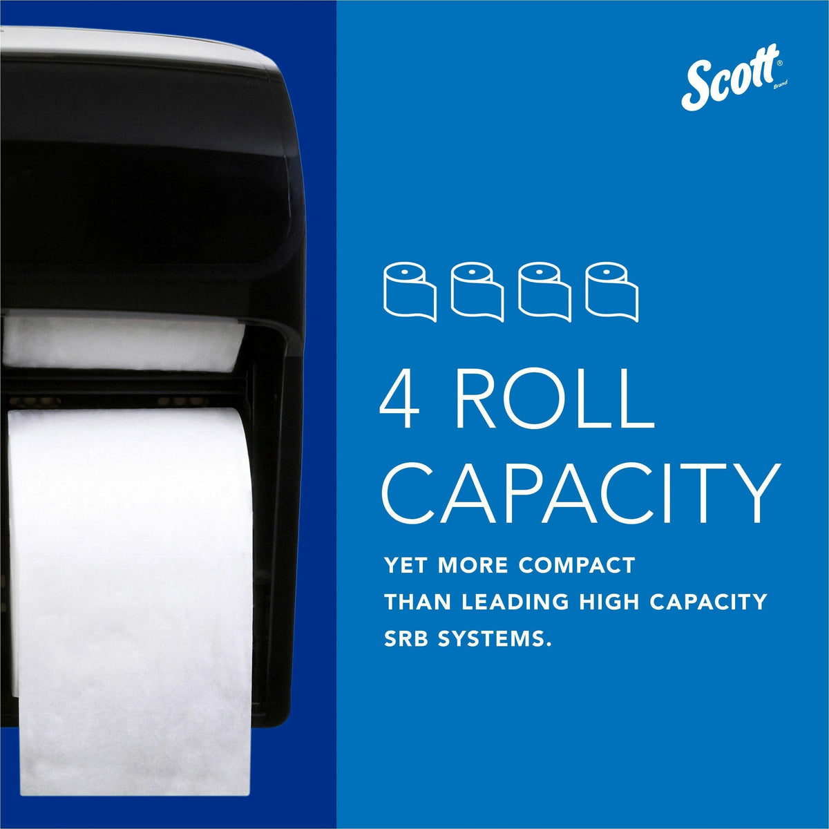 Scott Pro High-Capacity Coreless Standard Roll Toilet Paper Dispenser