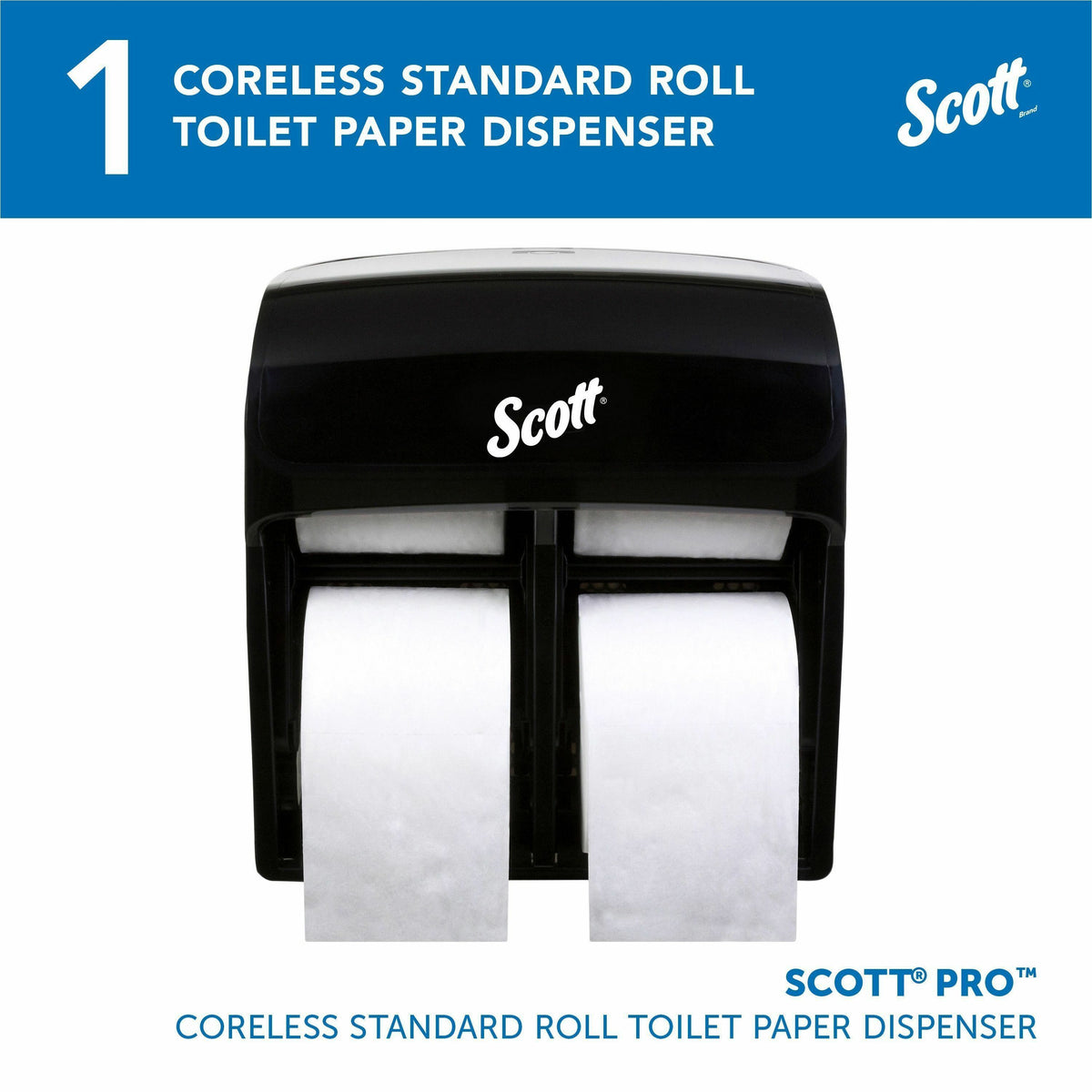 Scott Pro High-Capacity Coreless Standard Roll Toilet Paper Dispenser