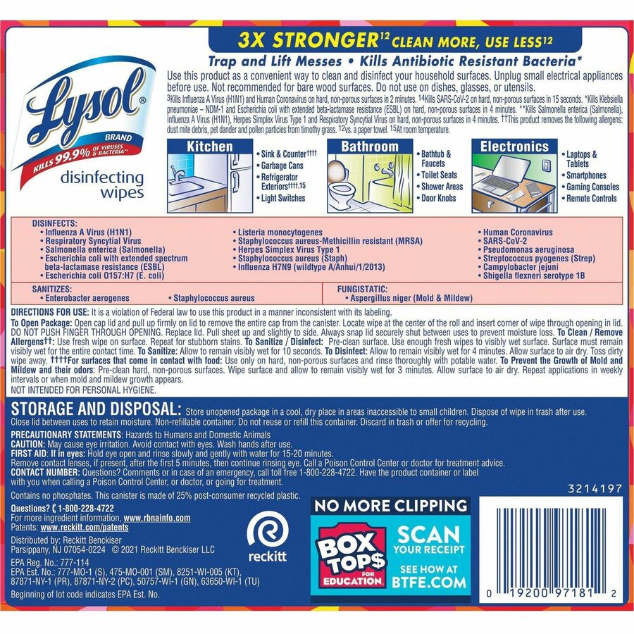Lysol Brand New Day Disinfecting Wipes