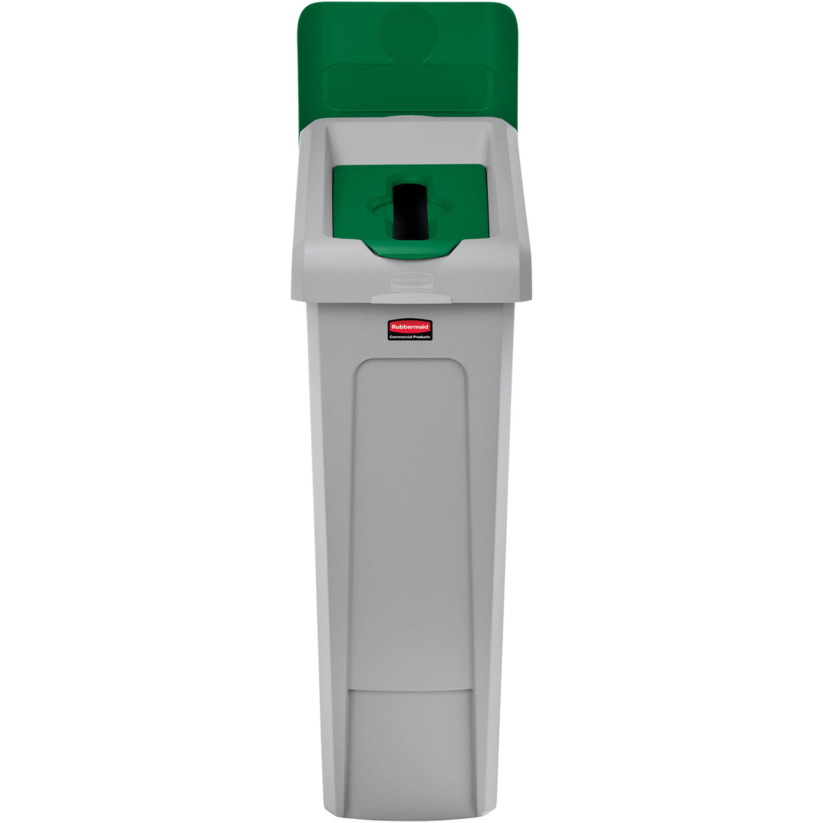 Rubbermaid Commercial Slim Jim Lid Green Paper Slot