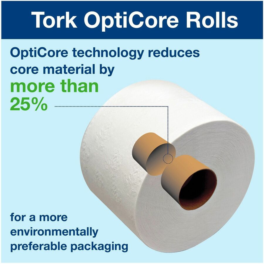 TORK Premium Bath Tissue Roll with OptiCore