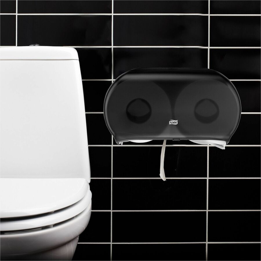 TORK Twin Jumbo Bath Tissue Roll Dispenser, 9 inch Single