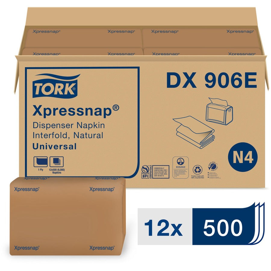 TORK Xpressnap Natural Dispenser Napkin N4