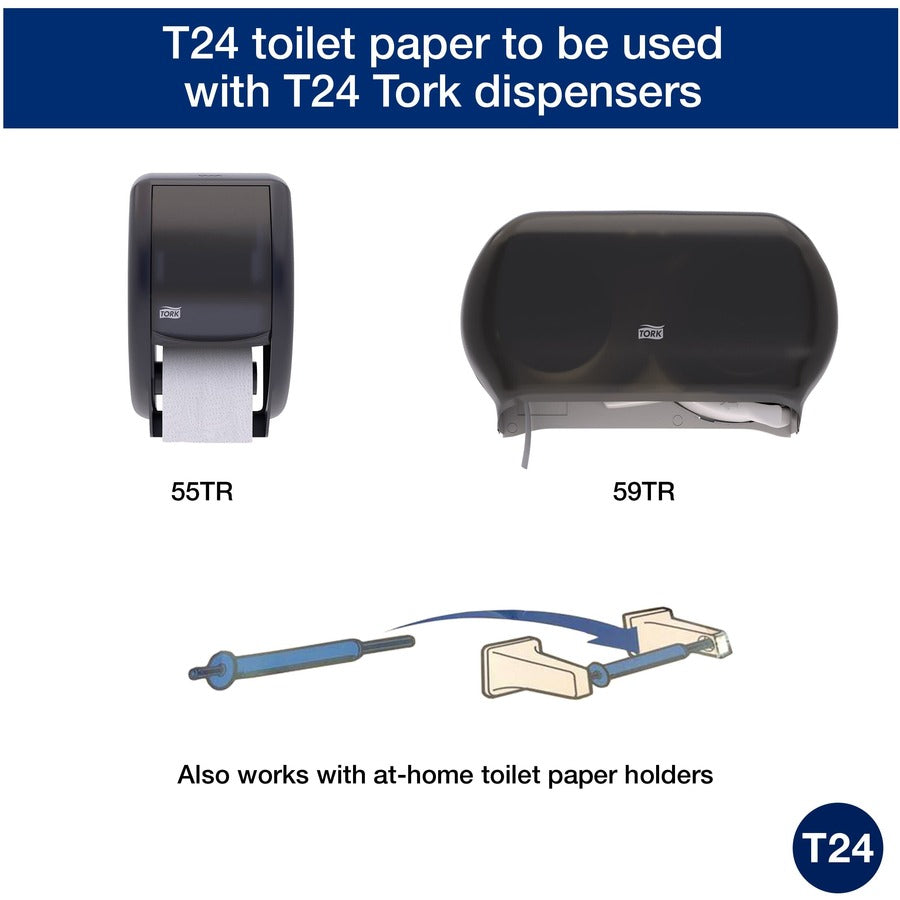 TORK Tork Toilet Paper Roll White T24