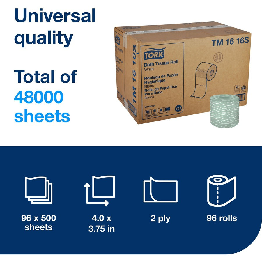 TORK Tork Toilet Paper Roll White T24