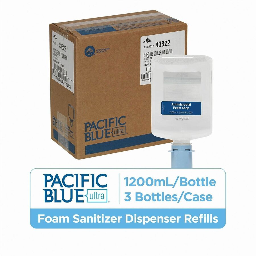 Pacific Blue Ultra Antimicrobial Foam Soap Automated Touchless Dispenser Refills