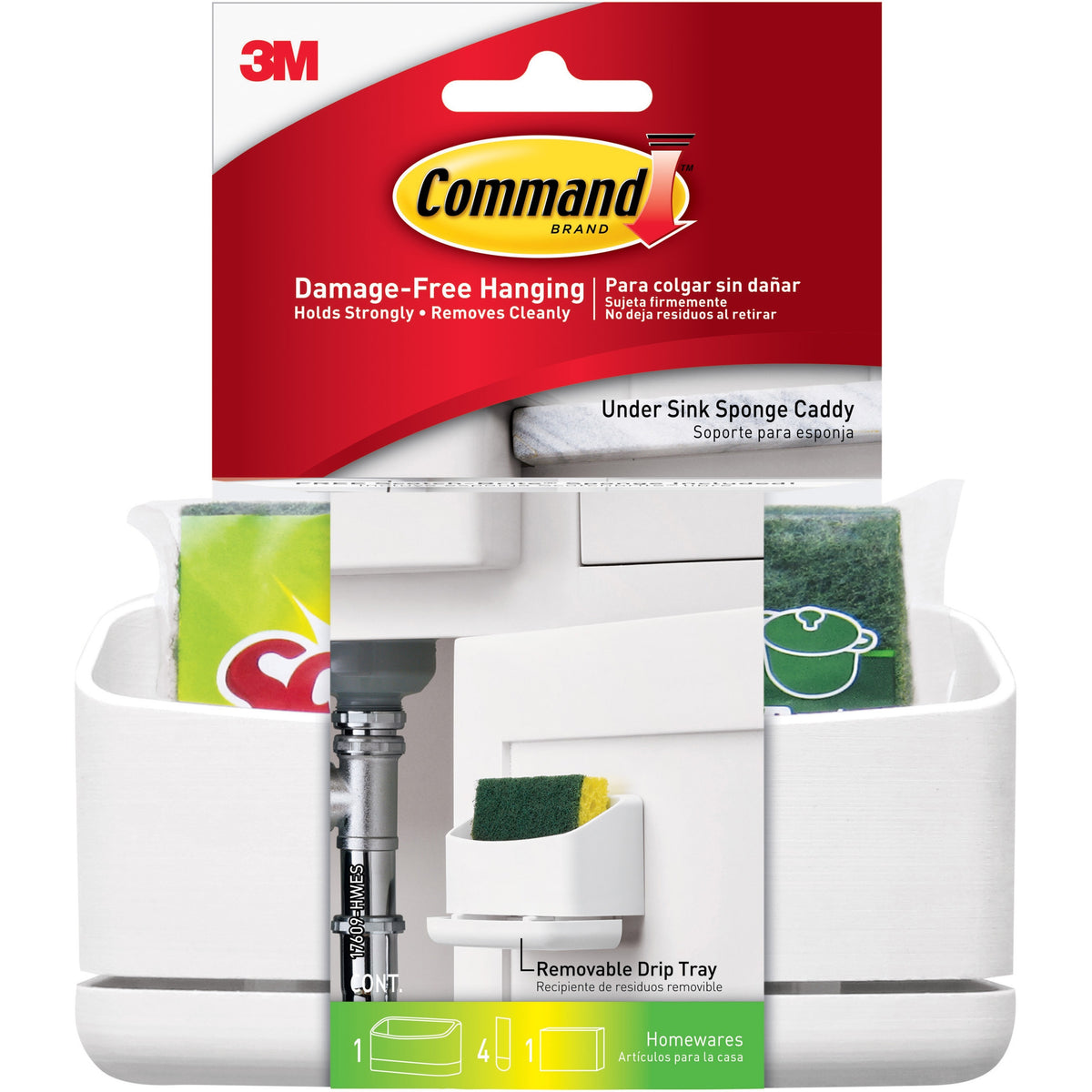 Command Under Sink Sponge Caddy