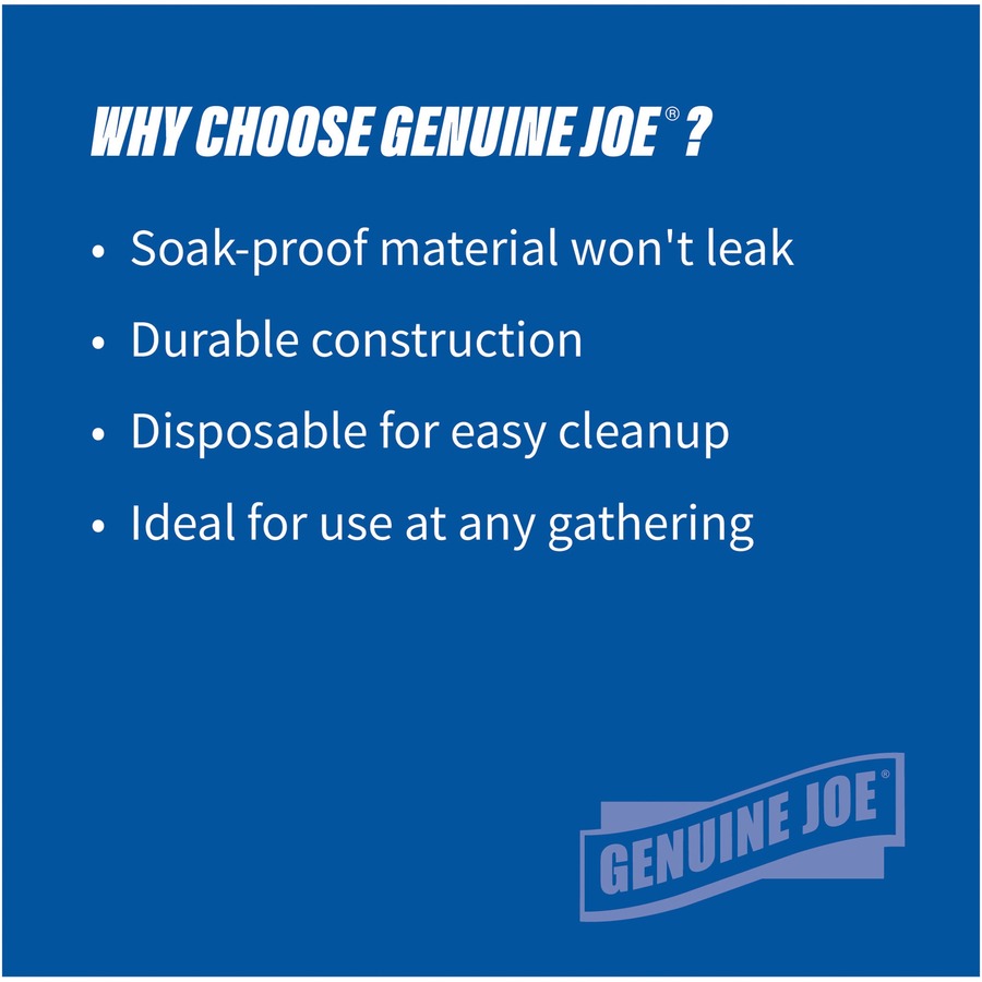 Genuine Joe 10" Printed Paper Plates