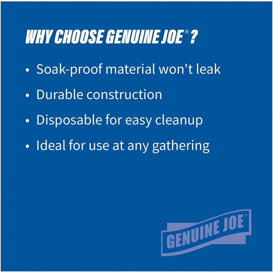 Genuine Joe 9" Printed Paper Plates
