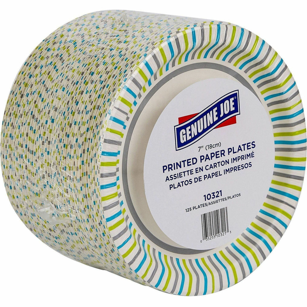 Genuine Joe 7" Printed Paper Plates