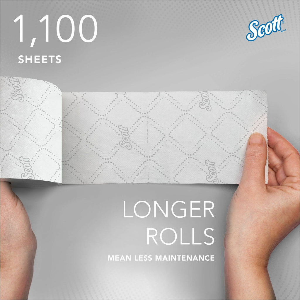 Scott Pro Paper Core High-Capacity Standard Roll Toilet Paper with Elevated Design
