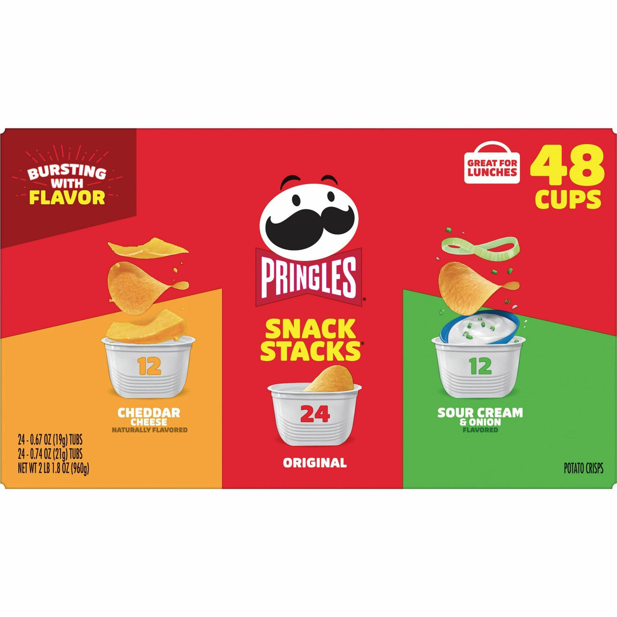 Pringles Crisps Grab 'N Go Variety Pack