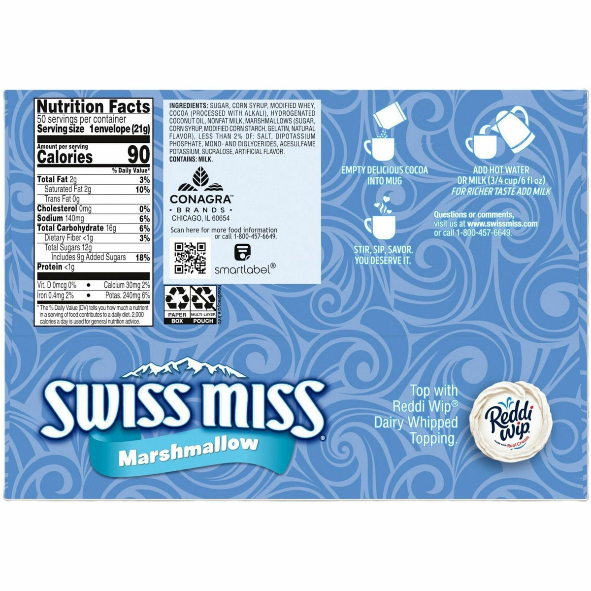 Swiss Miss® Milk Chocolate Hot Cocoa Mix