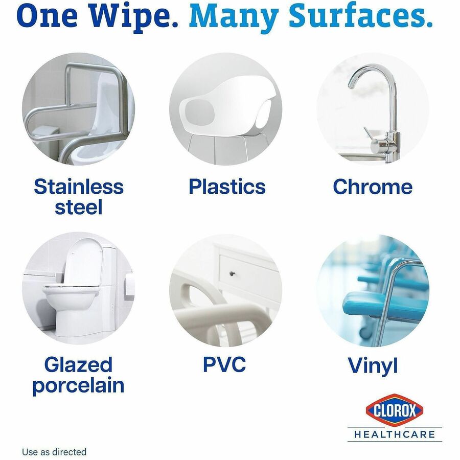 Clorox Healthcare VersaSure Cleaner Disinfectant Wipes