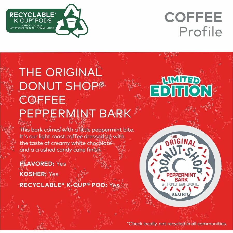 The Original Donut Shop® K-Cup, Pod Peppermint Bark Coffee