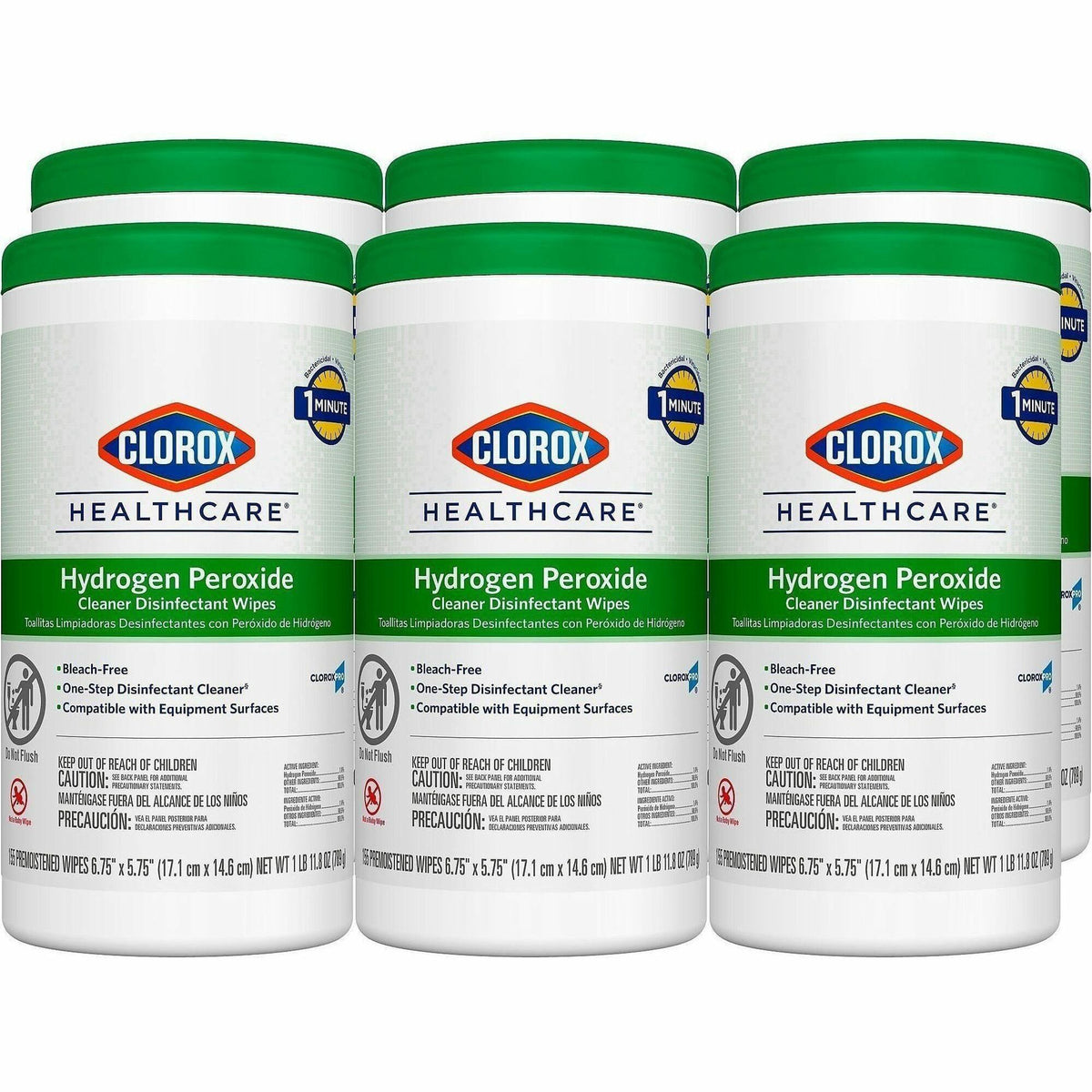 Clorox Healthcare Hydrogen Peroxide Cleaner Disinfectant Wipes