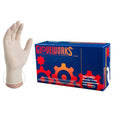 Ammex Gloveworks Ivory Latex Industrial Powder Free Disposable Gloves (Case of 1000)