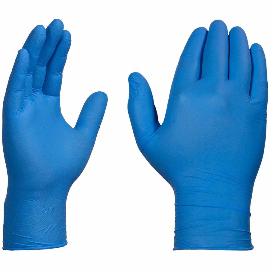 Ammex X3 Blue Nitrile Industrial Latex Free Disposable Gloves (Case of 1000)