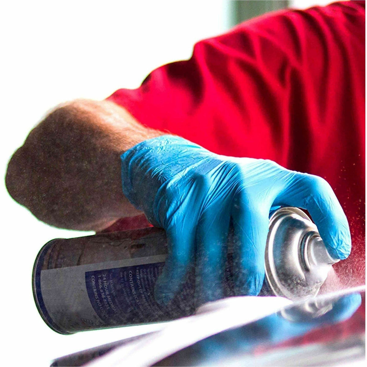 Ammex X3 Blue Nitrile Industrial Latex Free Disposable Gloves (Case of 1000)