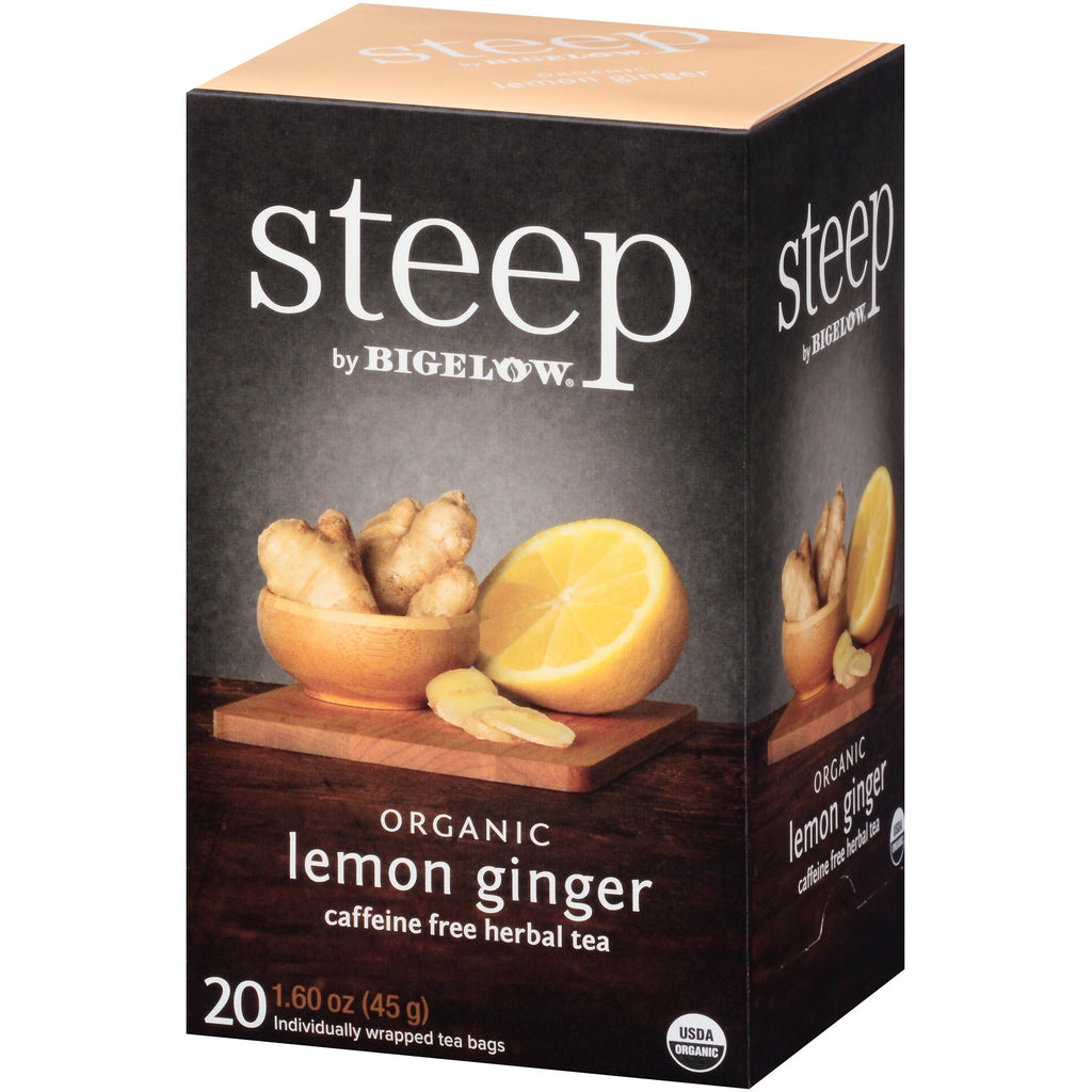 Steep by Bigelow® Lemon Ginger Herbal Tea Bag